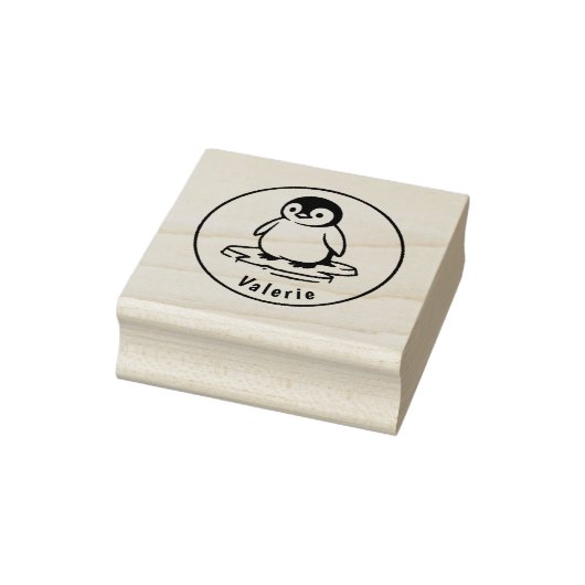 Frosty Waddle – Custom Penguin Name Stamp ラバースタンプ (スタンプ)