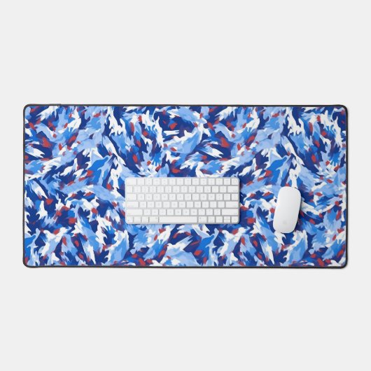 Frosty Winter Camouflage デスクマット (キーボード&マウス)