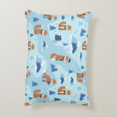 Frosty Winter Foxes アクセントクッション (裏面(縦))