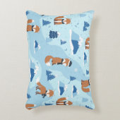 Frosty Winter Foxes アクセントクッション (正面(垂直))