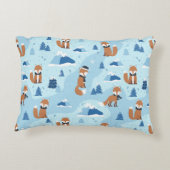 Frosty Winter Foxes アクセントクッション (裏面)