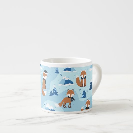 Frosty Winter Foxes エスプレッソカップ (正面右)