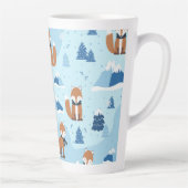 Frosty Winter Foxes カフェラテマグ (右)