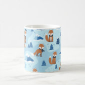 Frosty Winter Foxes コーヒーマグカップ (中央)