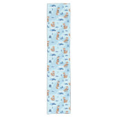 Frosty Winter Foxes ショートテーブルランナー (正面)