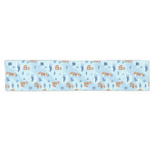 Frosty Winter Foxes ショートテーブルランナー (横)