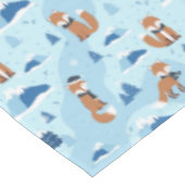 Frosty Winter Foxes テーブルクロス (アングル)