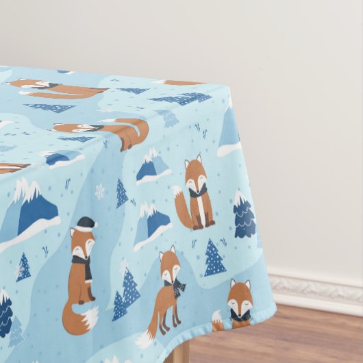 Frosty Winter Foxes テーブルクロス (インサイチュ)