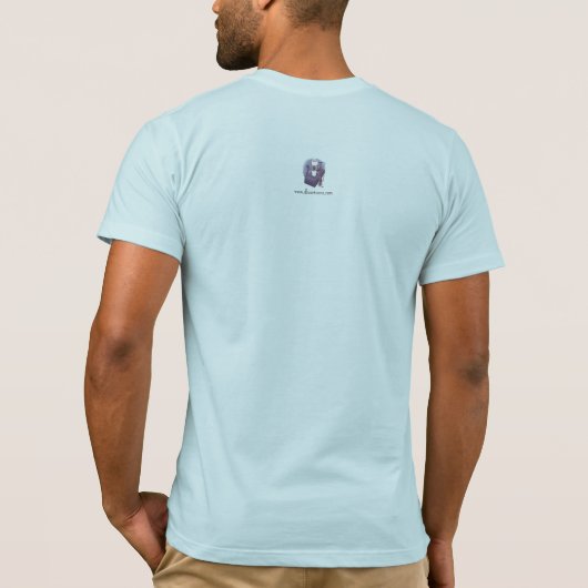 Frothy Men's Light Blue Tシャツ (裏面)