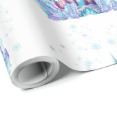 Frozen 1st Birthday Cartoon Castle First Birthday ラッピングペーパー (ロールコーナー)