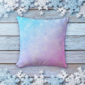 Frozen Blue to Purple Gradient Pillow クッション
