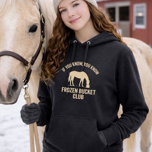 Frozen Bucket Club Horse Hoodie (Sand Design) パーカ