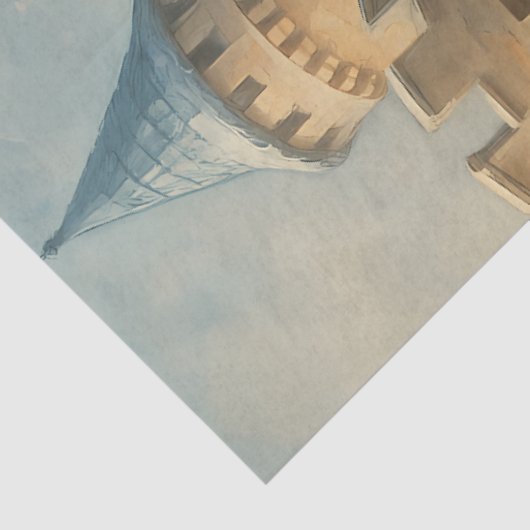 Frozen Cathedral Winter Gothic Fantasy Decoupage 薄葉紙 (詳細)