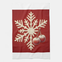 Frozen Cherry Snowflake – Winter Magic Design