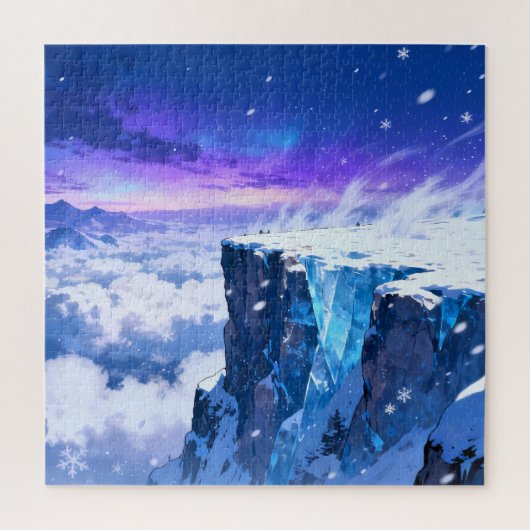 Frozen Crystal Cliffs Jigsaw Puzzle ジグソーパズル (縦)