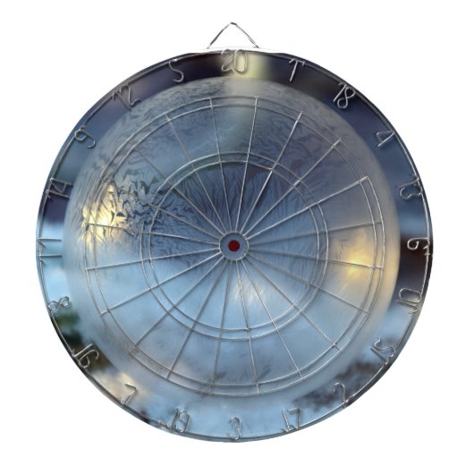 Frozen Crystal Dream ❄️ | Blue Ice Sphere ダーツボード (正面)