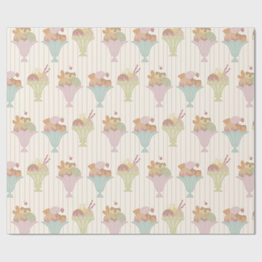 Frozen Delights Pattern  ラッピングペーパー (フラット)