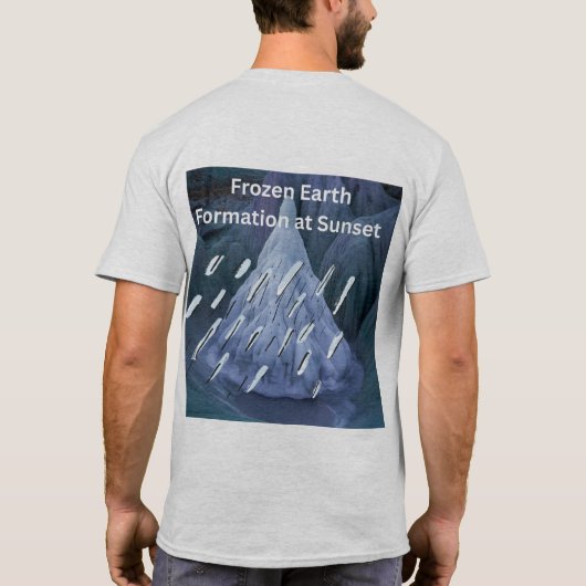 Frozen Earth Formation at Sunset Tシャツ (裏面)