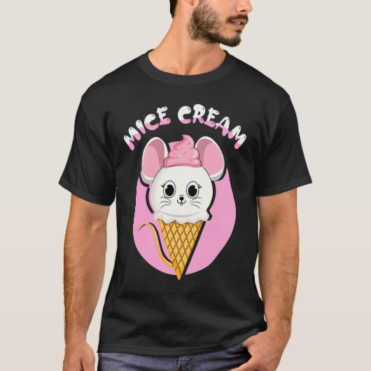 Frozen Food Mouse  Foodie Mice Cream Tシャツ (正面)