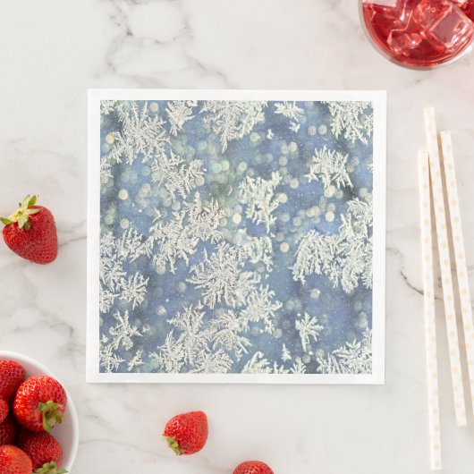Frozen Frost Abstract Photography Blue/White (インサイチュ)