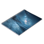 Frozen Galaxy Blue Starry Glacier Notebook ノートブック (左側)