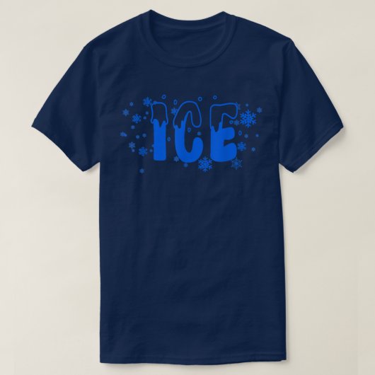 Frozen Ice Funny Halloween Costume  Tシャツ (デザイン正面)
