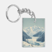 Frozen Lake McDonald Colorful Rocks Glacier キーホルダー (正面左)