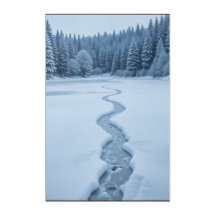Frozen Lake: Winter Serenity