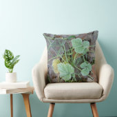 Frozen Leaves Pattern Throw Pillow クッション (椅子)