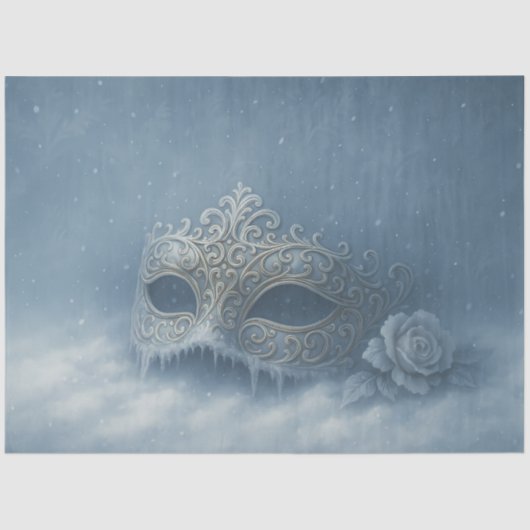 Frozen Masquerade Winter Gothic Decoupage Paper 薄葉紙 (正面)