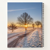 Frozen Moments Glowing Horizons 冬の情景 ノートブック (裏面)