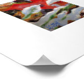 Frozen Oak Leaf Painting / Artist Larry Lerew ポスター (角)