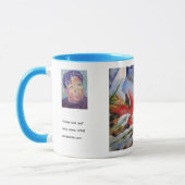 Frozen Oak Leaf Painting / Artist Larry Lerew マグカップ (左)