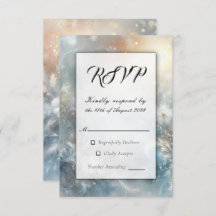 Frozen Petals in a Golden Winter Mist Wedding