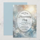  Frozen Petals in Golden Winter Housewarming Party 招待状 (正面/裏面)