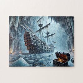 Frozen Pirate Treasure in the Ice Cave Mystery ジグソーパズル