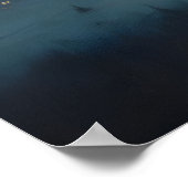 Frozen Snowy Mountain Village Under Snowy Twilight ポスター (角)