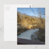 Frozen Stream in the Burlington Iowa  ポストカード (正面/裏面)