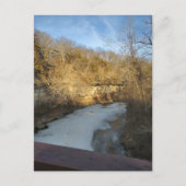 Frozen Stream in the Burlington Iowa  ポストカード (正面)