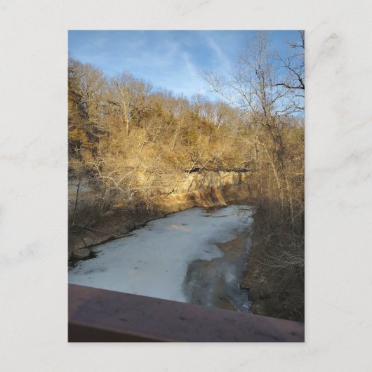 Frozen Stream in the Burlington Iowa  ポストカード (正面)