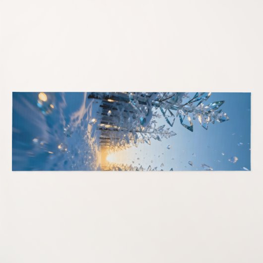 Frozen trees of glass shattered  ヨガマット (正面(横))