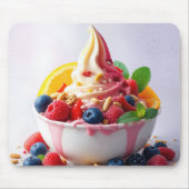 Frozen Yogurt With Fruit and Nuts マウスパッド (正面)