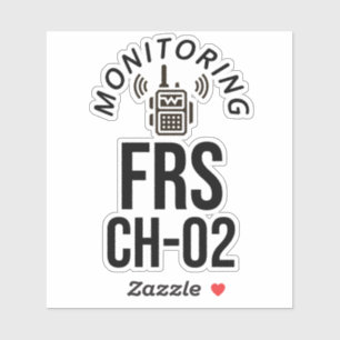 FRS無線チャネル2の監視 シール