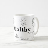 Fru Maltby コーヒーマグカップ (正面右)