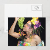 früchtchen, grapes, fruits, bodypainting, bodyart ポストカード (正面/裏面)