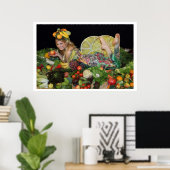 Früchtchen print poster druck gemälde painting ポスター (ホームオフィス)