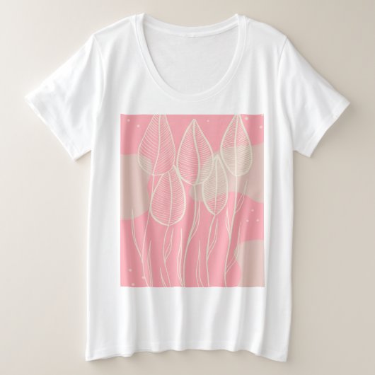 Frühling プラスサイズTシャツ (デザイン正面)