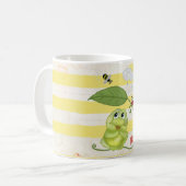 Frühling mit Frosch コーヒーマグカップ (正面左)