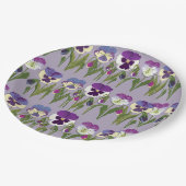 Frühlingsparty Viola ペーパープレート (アングル)