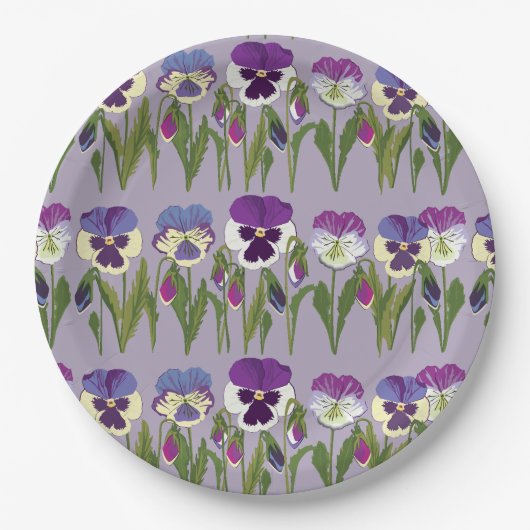 Frühlingsparty Viola ペーパープレート (正面)